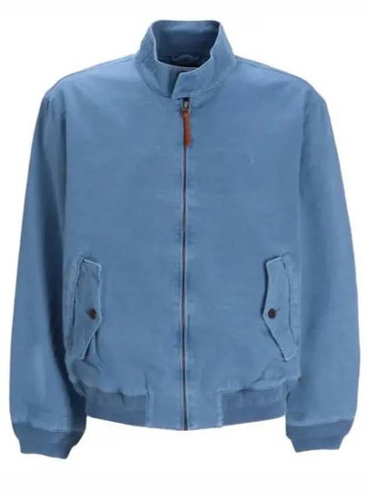 Stand Up Collar Bomber Jacket Vessel Blue - POLO RALPH LAUREN - BALAAN 2