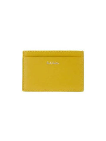 PS Color Block Leather Card Wallet Yellow - PAUL SMITH - BALAAN 1