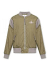 Cyclist Paneled Viscose Bomber Jacket Khaki - VIVIENNE WESTWOOD - BALAAN 2