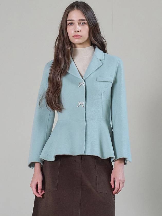 Peplum handmade jacket mint - MITTE - BALAAN 5