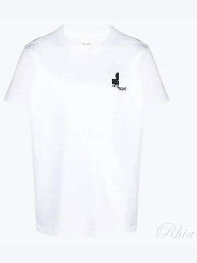 Zafferh Logo Print Short Sleeve T-Shirt White - ISABEL MARANT - BALAAN 2