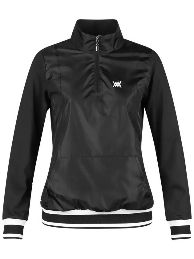 Women s Half Zip Up Woven Match Pullover Windbreaker MW4W820W - LUX GOLF - BALAAN 2