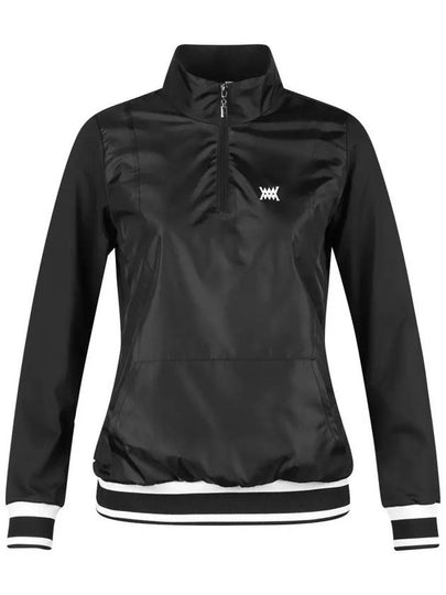 Women s Half Zip Up Woven Match Pullover Windbreaker MW4W820W - LUX GOLF - BALAAN 2