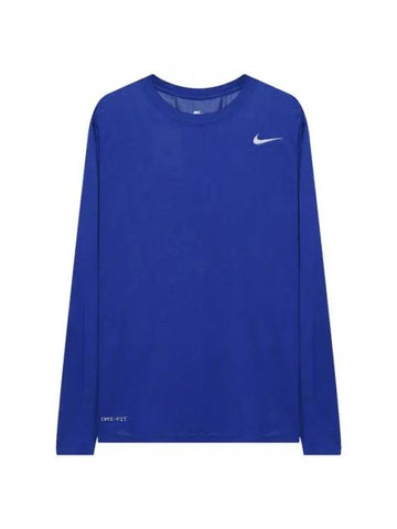 Men's Team Legend Dri Fit Long Sleeve T-Shirt Royal Blue - NIKE - BALAAN 1