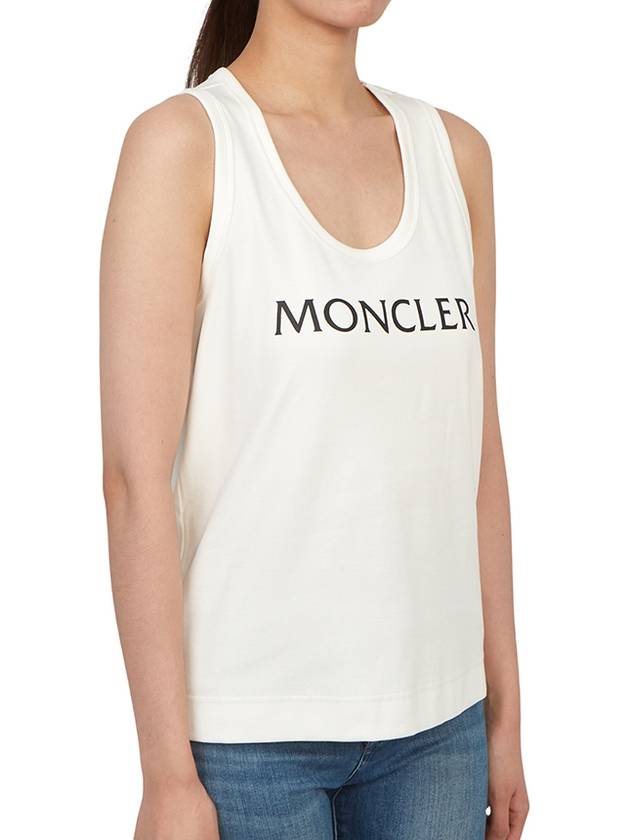 Logo Print Sleeveless White - MONCLER - BALAAN 4