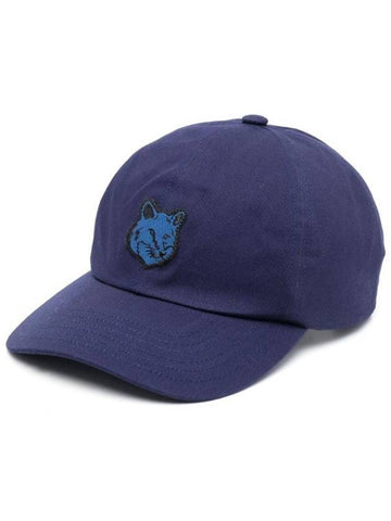 Fox Head Patch 6P Ball Cap Ink Blue - MAISON KITSUNE - BALAAN 1