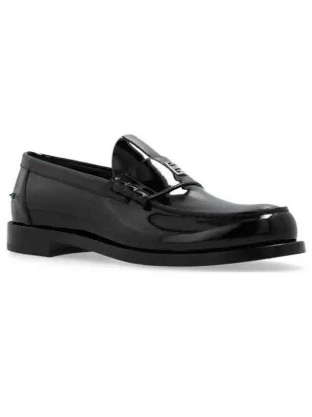 Mr G Glossy Leather Loafer Black - GIVENCHY - BALAAN 2