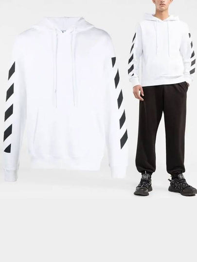 Diag Arrow Printing Hoodie White - OFF WHITE - BALAAN 2