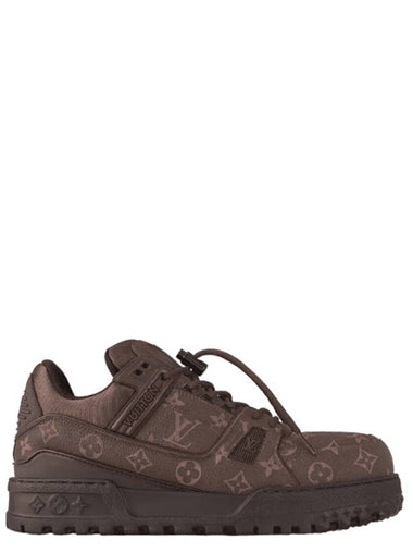 LV Trainer Maxi Low Top Sneakers Brown - LOUIS VUITTON - BALAAN 1