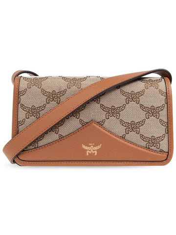 Shoulder Bag With Visetos Print Men s Beige - MCM - BALAAN 1