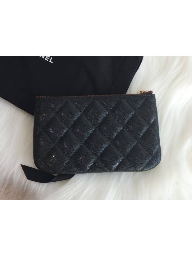 Classic Small Zipper Pouch Bag Black - CHANEL - BALAAN 4