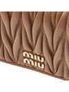 Matelasse Leather Half Wallet Caramel - MIU MIU - BALAAN 7