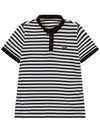 Striped basic golf t-shirt NAVY - WHITEBALL - BALAAN 2