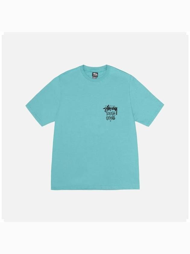 Tough Gear Short Sleeve T-Shirt Ocean - STUSSY - BALAAN 3