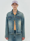 Flower Denim Jacket Blue - UNALLOYED - BALAAN 5