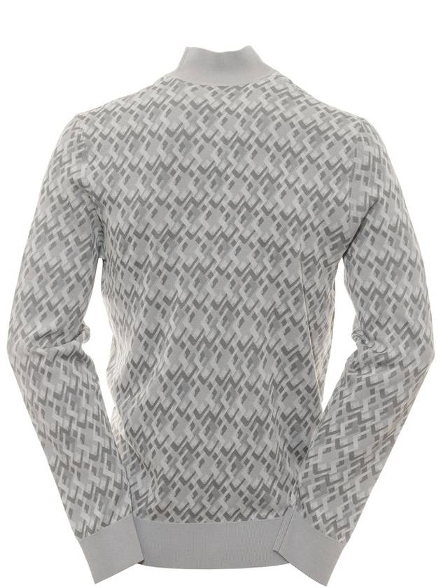 Nate JL Micro Bridge Jacquard Knit Top Grey - J.LINDEBERG - BALAAN 4