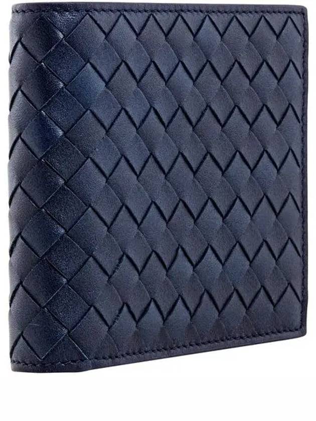 Intrecciato Weaving Half Wallet Navy - BOTTEGA VENETA - BALAAN 5