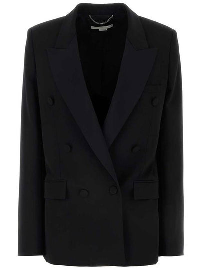 Double breasted wool jacket black - STELLA MCCARTNEY - BALAAN 2