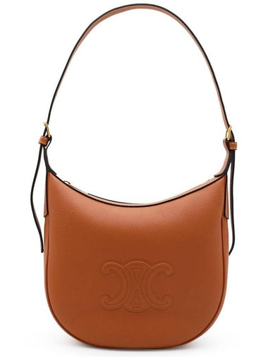 Heloise Cuir Triomphe Small Supple Calfskin Shoulder Bag Tan - CELINE - BALAAN 1