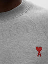 Small Heart Logo Sweatshirt Grey - AMI - BALAAN 8