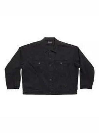 Back Taped Denim Jacket Black - BALENCIAGA - BALAAN 2