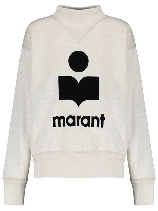 Moby Logo Print Sweatshirt Ecru - ISABEL MARANT - BALAAN 3