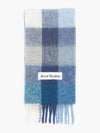 Check Mohair Muffler Grey Blue - ACNE STUDIOS - BALAAN 2