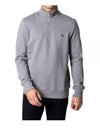 Zebra Zip Neck Sweatshirt Grey - PAUL SMITH - BALAAN 2