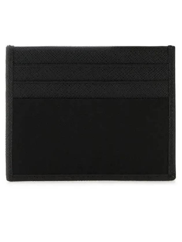 Re-Nylon Saffiano Leather Card Wallet Black - PRADA - BALAAN 4