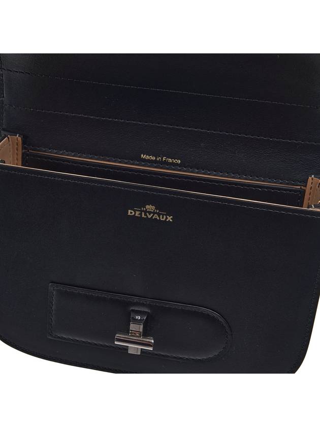 Lingot Small Olen Calf Leather Cross Bag Black - DELVAUX - BALAAN 10