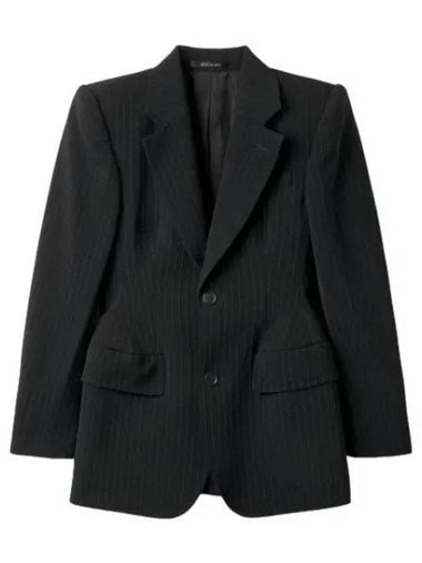 Hourglass Jacket White Black Suit Blazer - BALENCIAGA - BALAAN 1