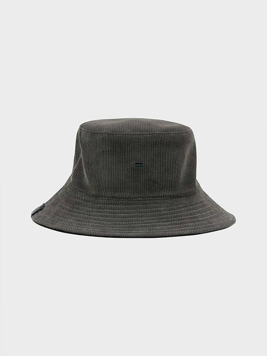 Corduroy reversible bucket hat black charcoal - FFEFF STUDIO - BALAAN 2