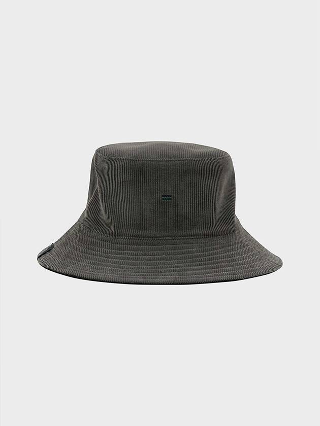 Corduroy Reversible Bucket Hat Black Charcoal - FFEFF STUDIO - BALAAN 2