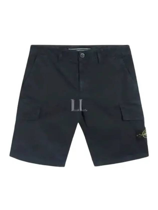 Compass Badge Cargo Shorts Blue - STONE ISLAND - BALAAN 2