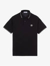 Stretch Cotton Long Sleeve Polo Shirt Green - STONE ISLAND - BALAAN 2