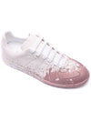 Replica Painting Low Top Sneakers White Pink - MAISON MARGIELA - BALAAN 4