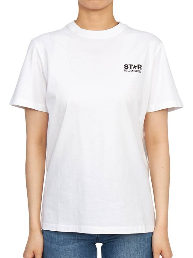 Star Logo Short Sleeve T-Shirt White - GOLDEN GOOSE - BALAAN 2