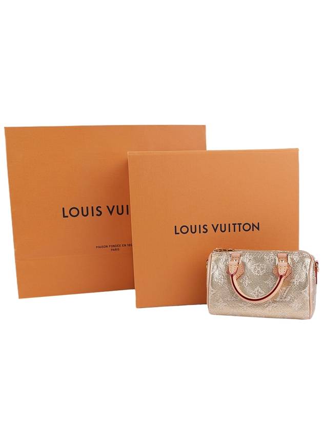 Nano Speedy Monogram Canvas Tote Bag Beige - LOUIS VUITTON - BALAAN 3