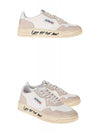 Men's Medalist Leather Low Top Sneakers White - AUTRY - BALAAN 5