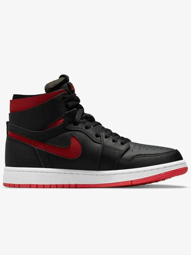 Air Jordan 1 Zoom Comfort Bred Low Top Sneakers Black Red - NIKE - BALAAN 3