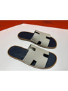 Hermes Izmir Sandal Epsom Blanc De Paris Bleu Celeste - HERMES - BALAAN 5