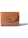 Dot two pocket coin business card card wallet cognac wood - LE MASQUE - BALAAN 3