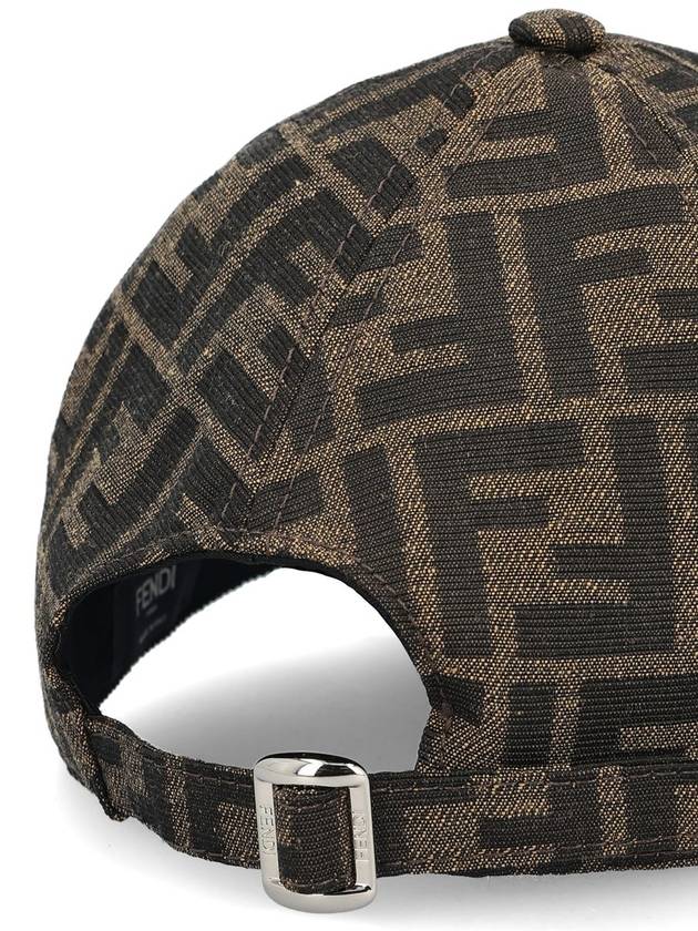 Men's FF Jacquard Ball Cap Brown - FENDI - BALAAN 5