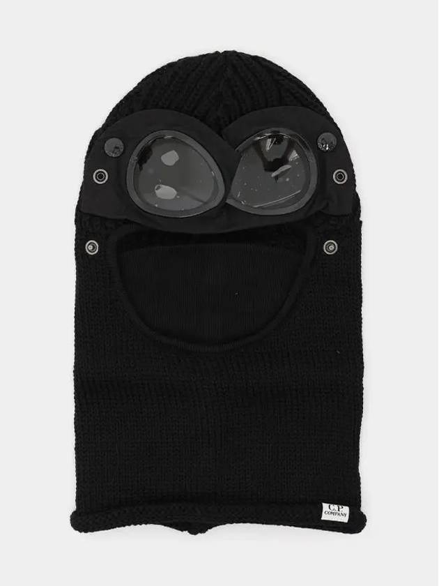 Extra Fine Merino Wool Goggle Balaclava Black - CP COMPANY - BALAAN 2