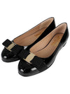 Women’s Varina Bellet Flats Black - SALVATORE FERRAGAMO - BALAAN 3