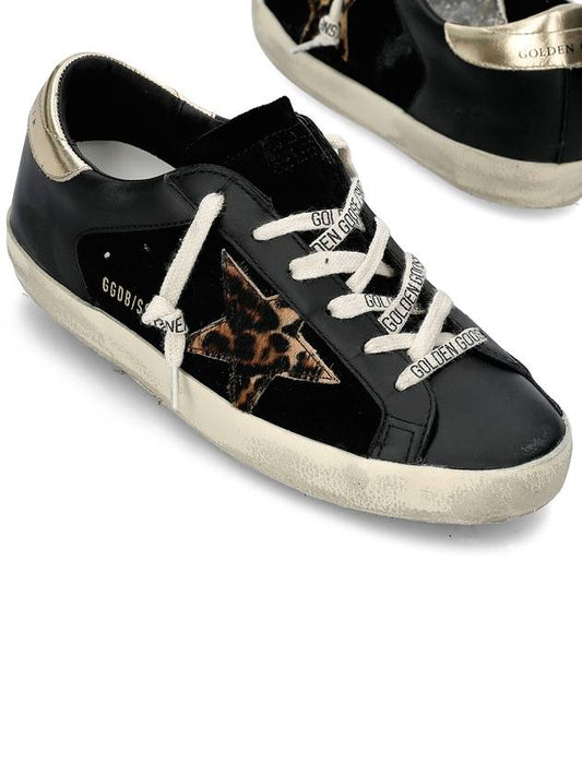 Superstar Leopard Star Low Top Sneakers Gold Black - GOLDEN GOOSE - BALAAN 2