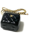 24 Year Gold Ball Vanity Bag Square Black AP1447 B18602 94305 WOC - CHANEL - BALAAN 3