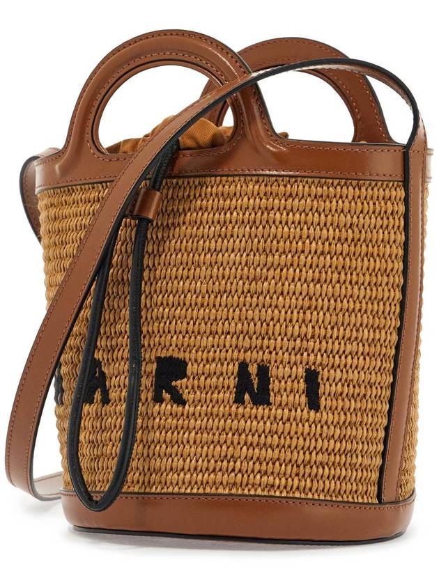 Tropicalia Small Bucket Bag Brown - MARNI - BALAAN 4