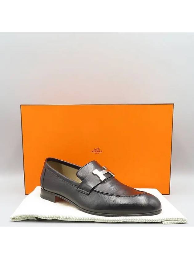 Smith Market used luxury goods black loafer men s shoes - HERMES - BALAAN 1