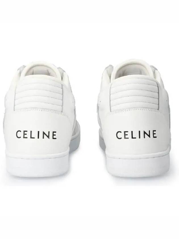 Velcro CT 02 Mid Top Sneakers White - CELINE - BALAAN 4